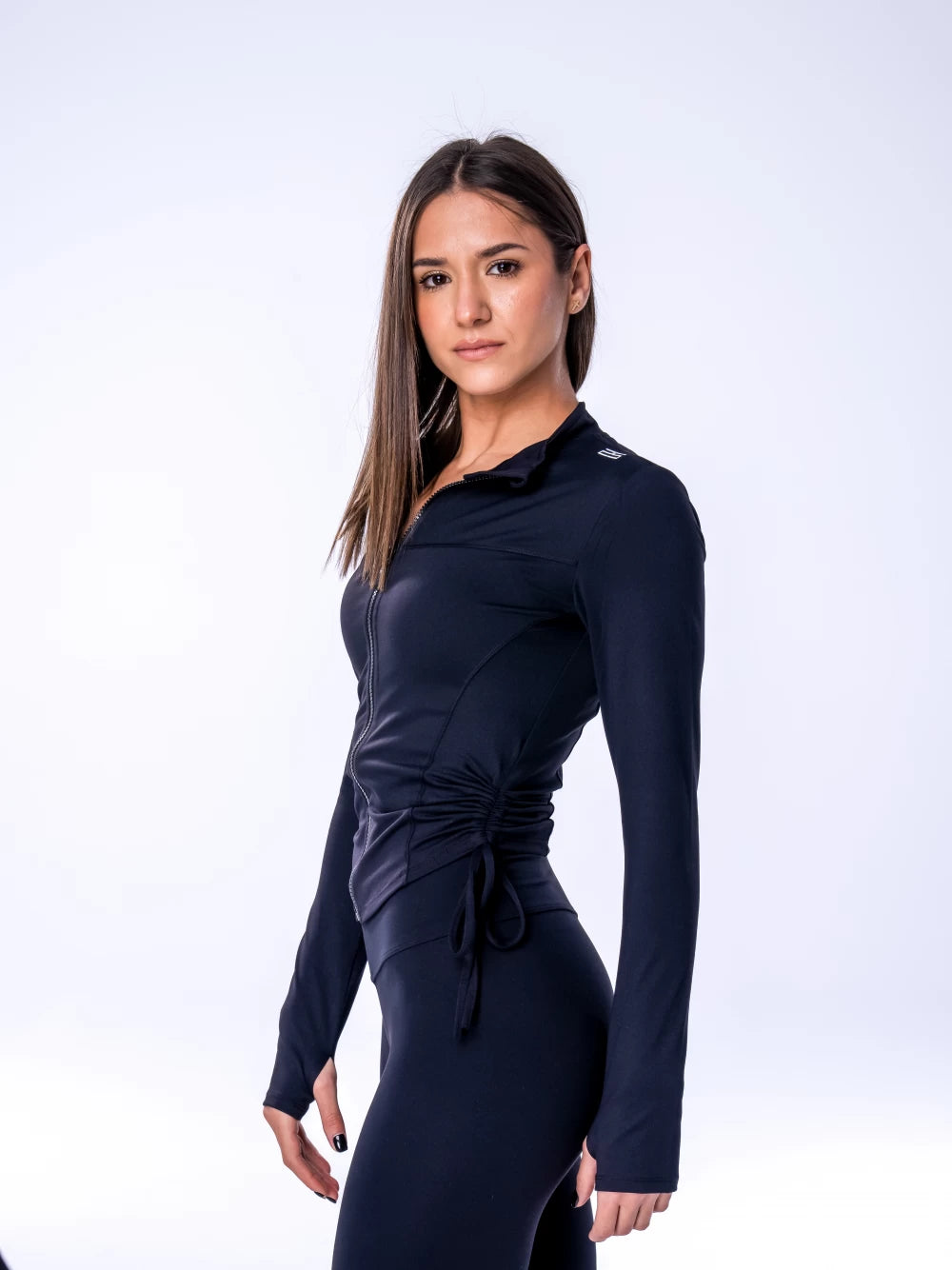 Bluza cu fermoar PERFECT BLACK FIT